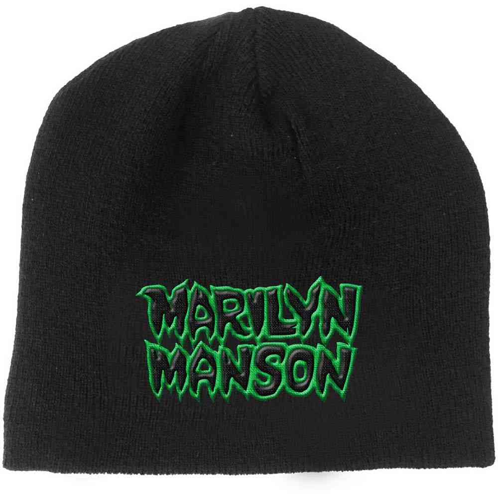 Marilyn Manson - Logo Beanie Muts - Zwart